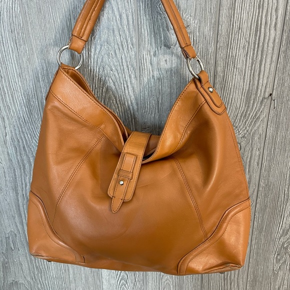 Coldwater Creek Brown Tan Real Leather Purse - Picture 9 of 16